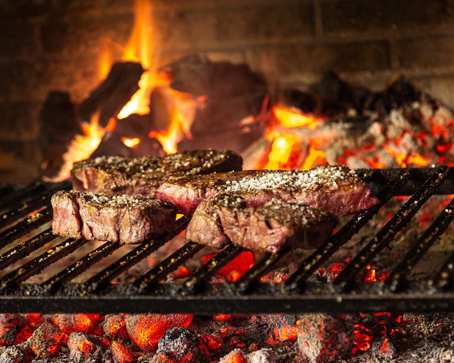 beef on the grill