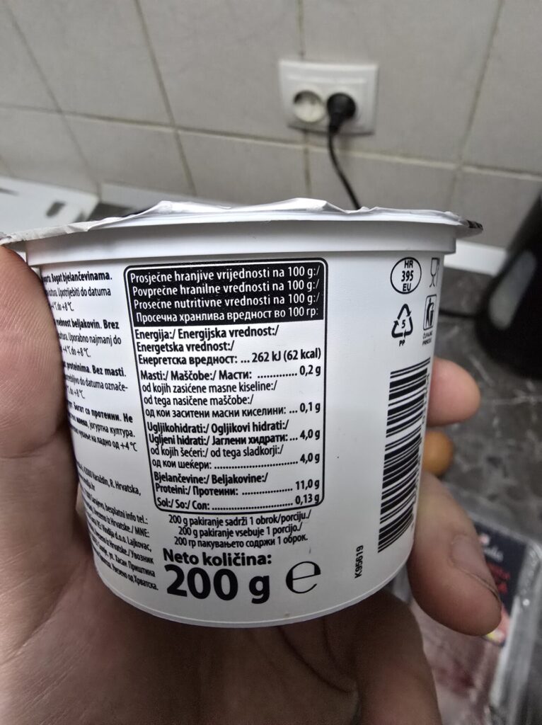 skyr nutritional value