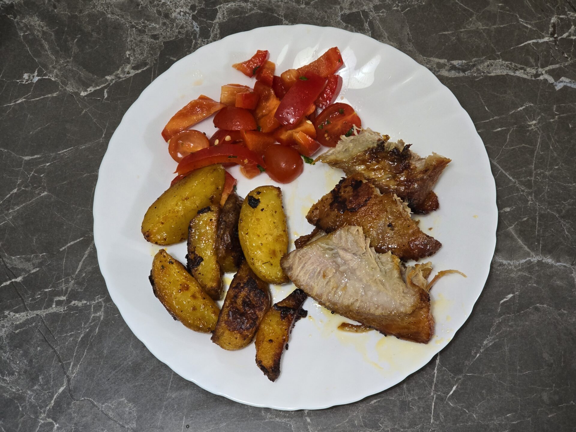veals ribs and brisket in oven