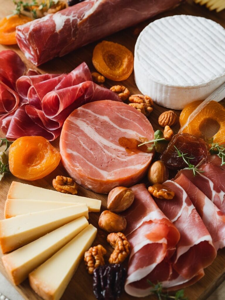 sweet and savory meat platter