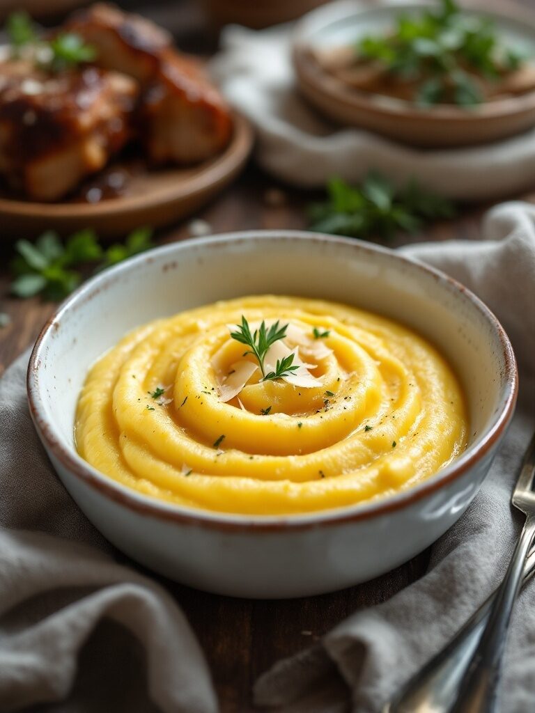 bowl of polenta