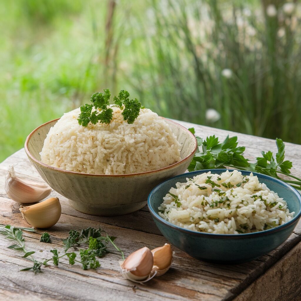 two bowls of rice