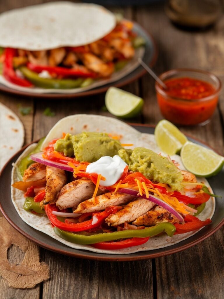 chicken fajitas