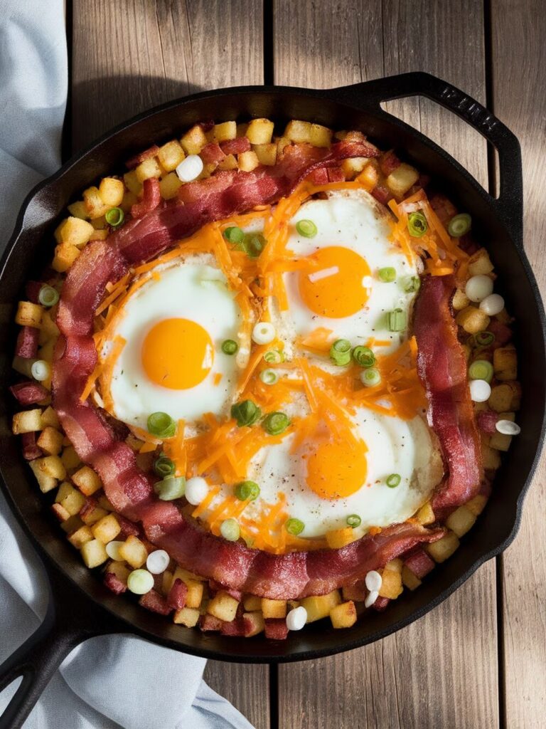 Bacon Egg And Potato Breakfast Skillet