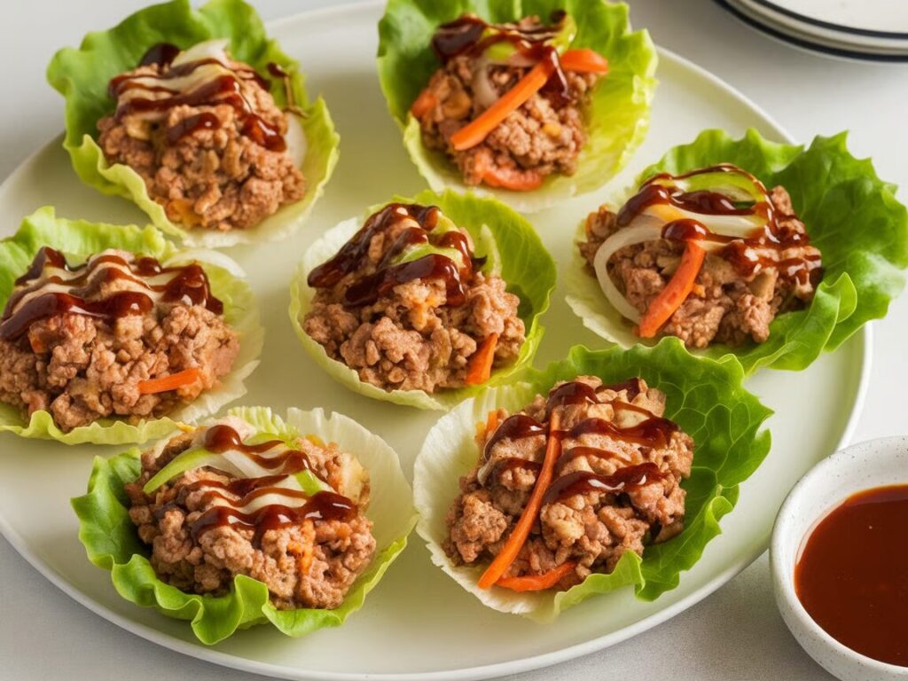asian turkey lettuce cups