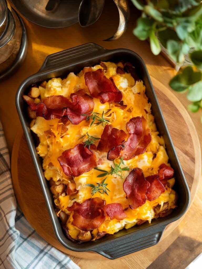 Breakfast Casserole With Bacon