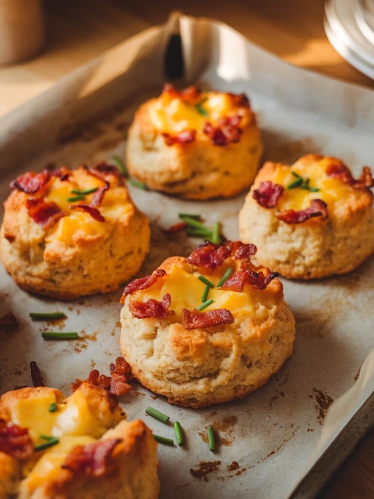 Bacon Cheese Drop Biscuits