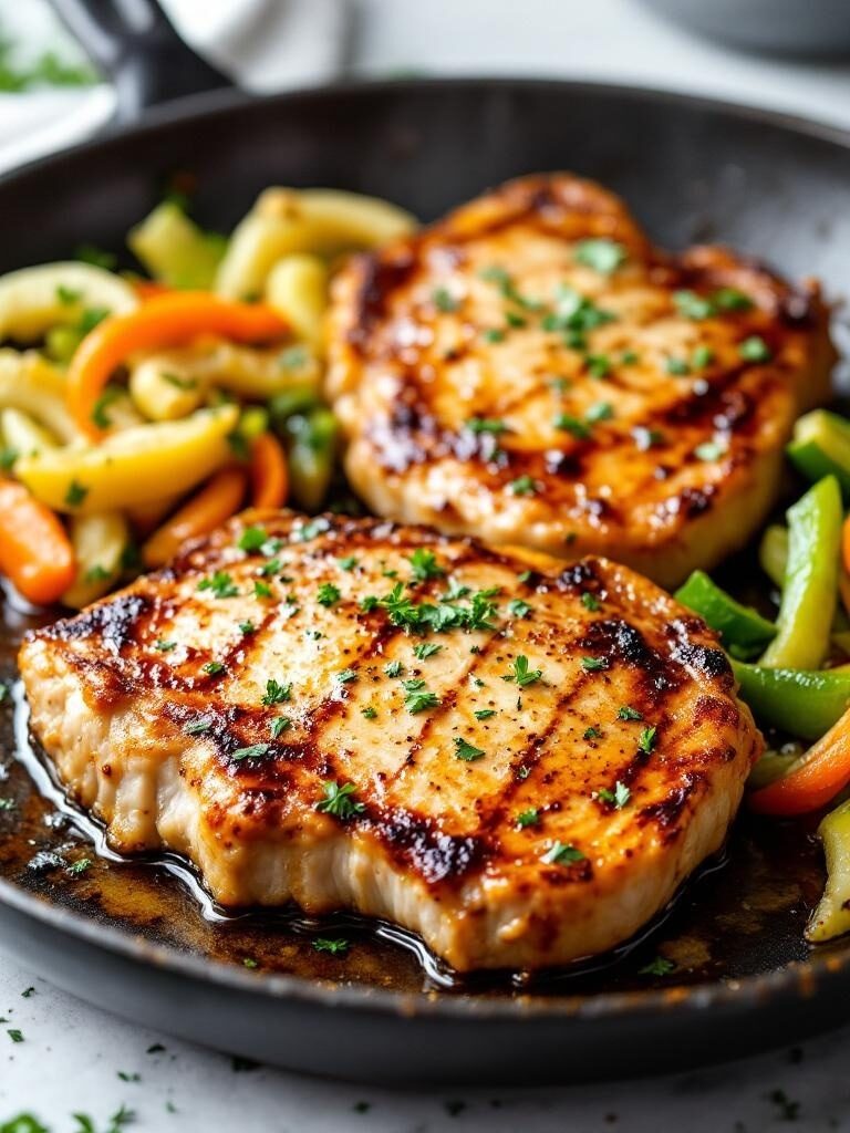 honey garlic pork chops