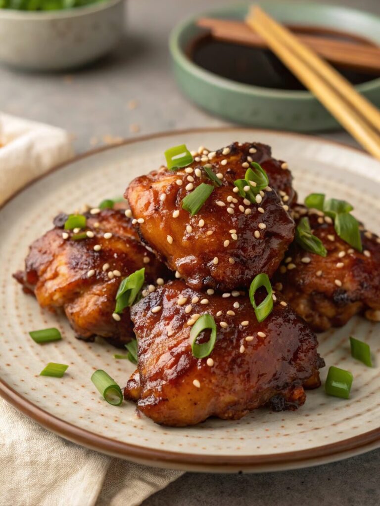 Teriyaki Glazed Chicken Thighs