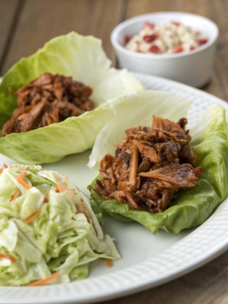 BBQ Pulled Pork Lettuce Wraps
