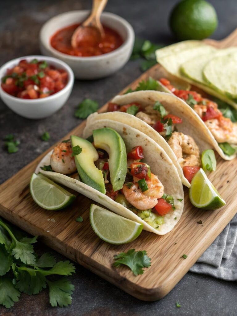 Cilantro Lime Shrimp Tacos