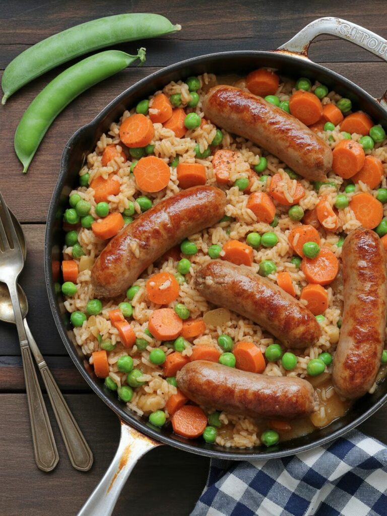 One-Pan Sausage and Rice