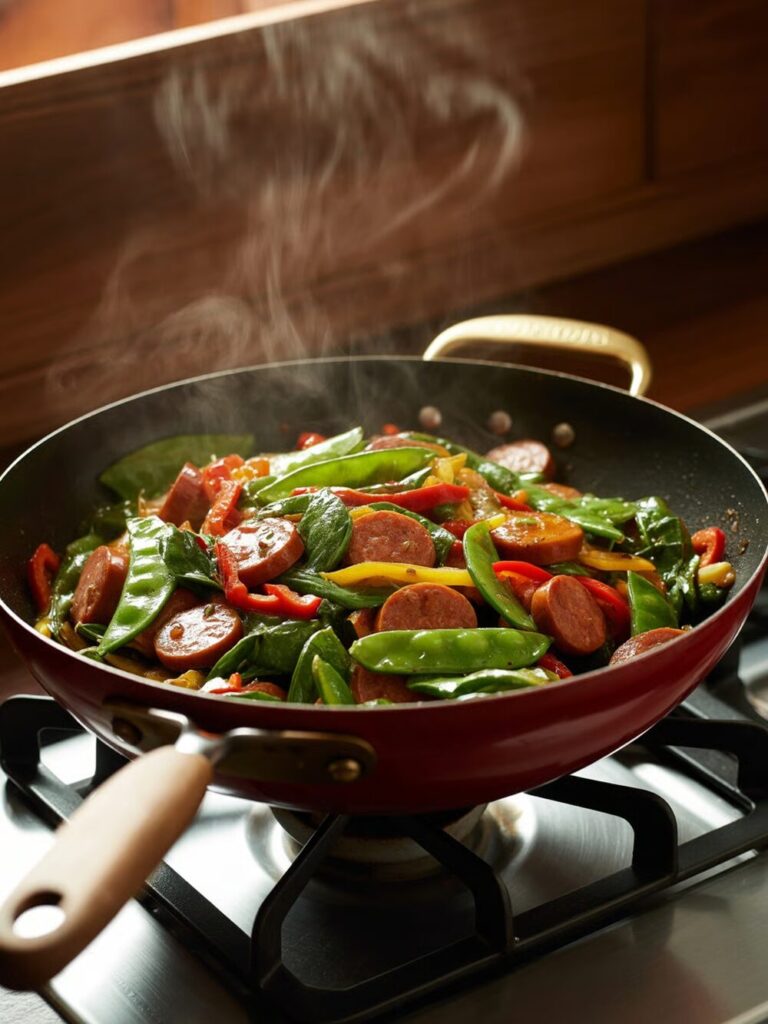 Sausage and Vegetable Stir-Fry