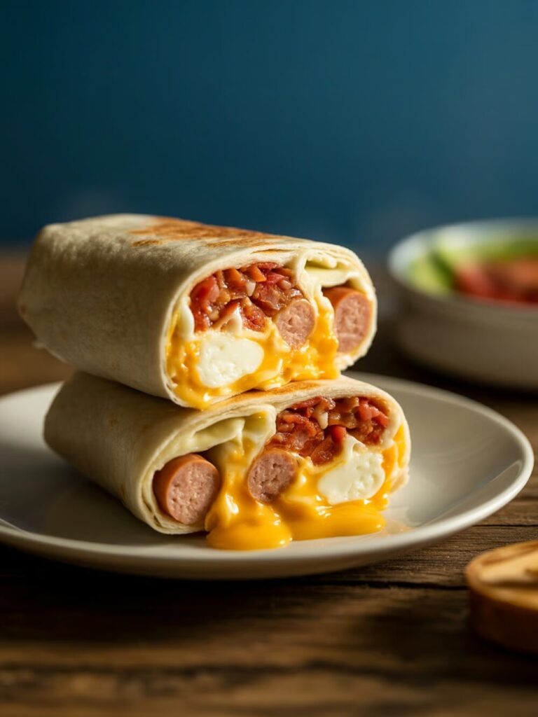 Sausage Breakfast Burritos