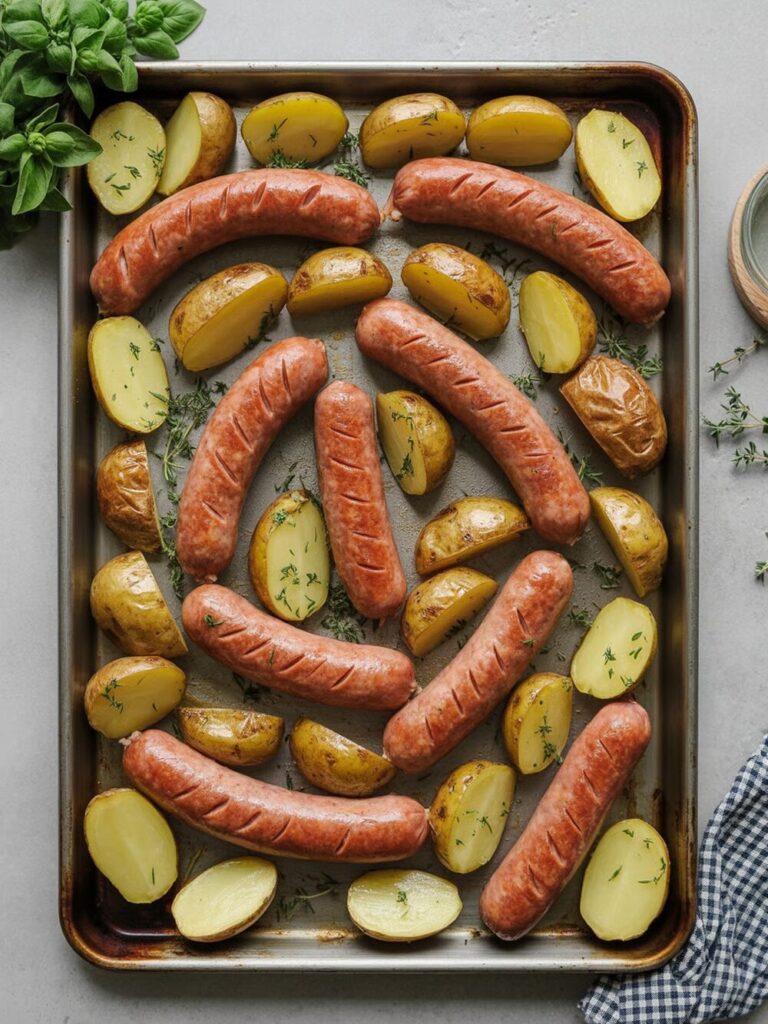 Sheet Pan Sausage and Potatoes