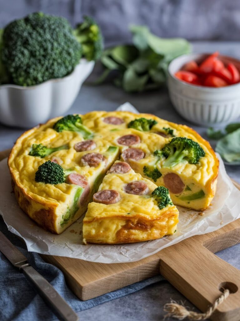 Sausage and Broccoli Frittata