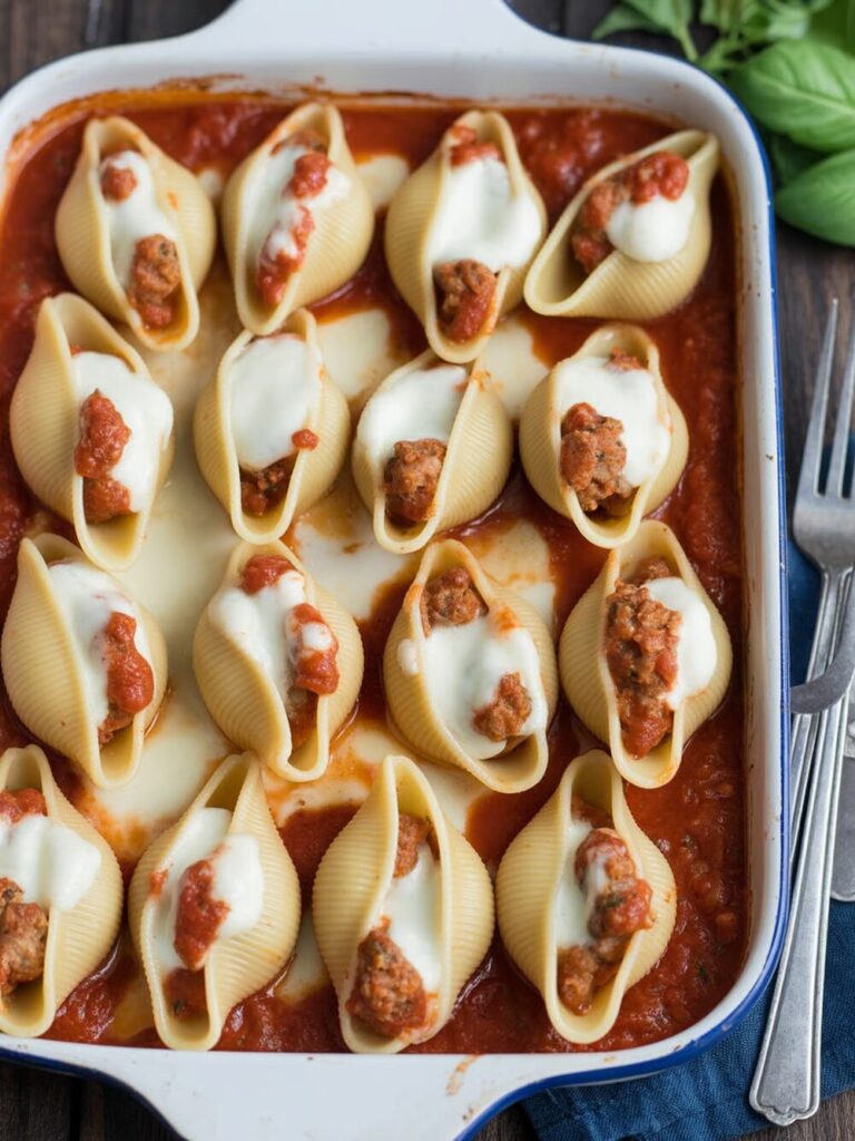 Sausage and Cheese Stuffed Shells