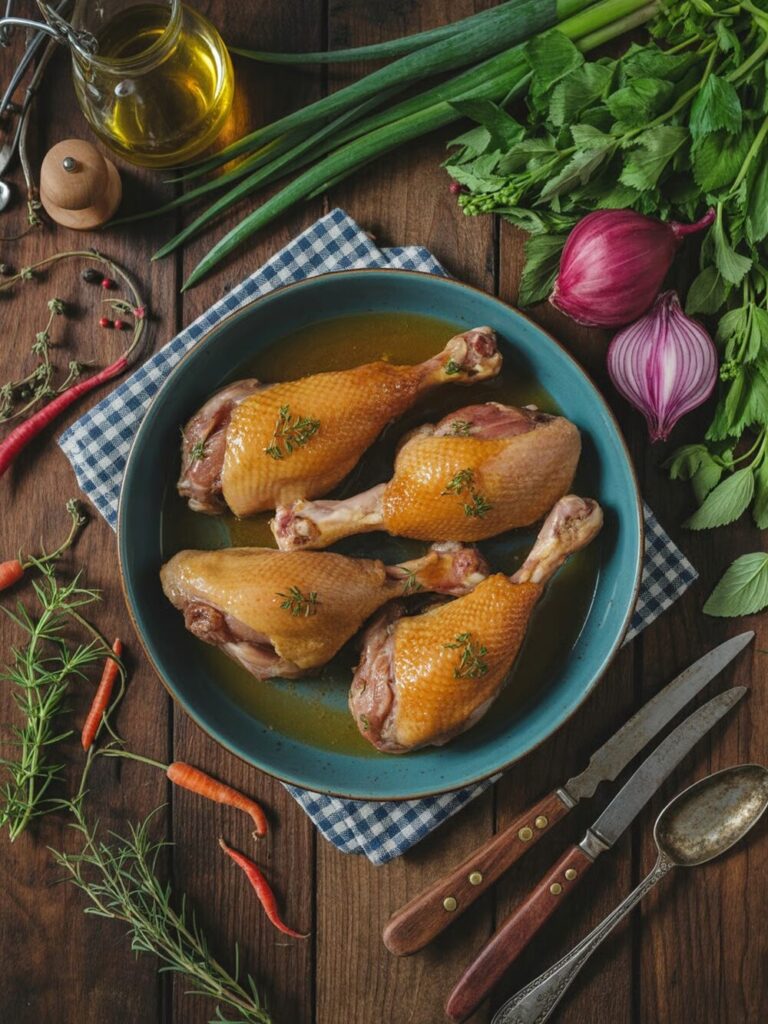 honey glazed duck legs