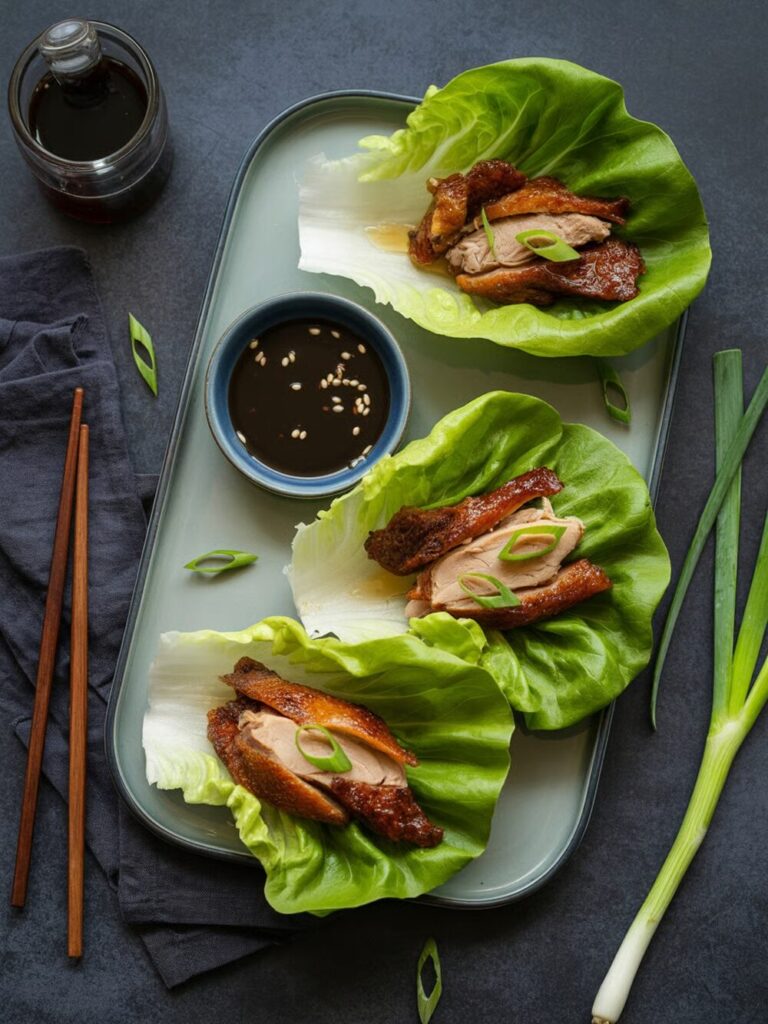 peking duck lettuce wraps