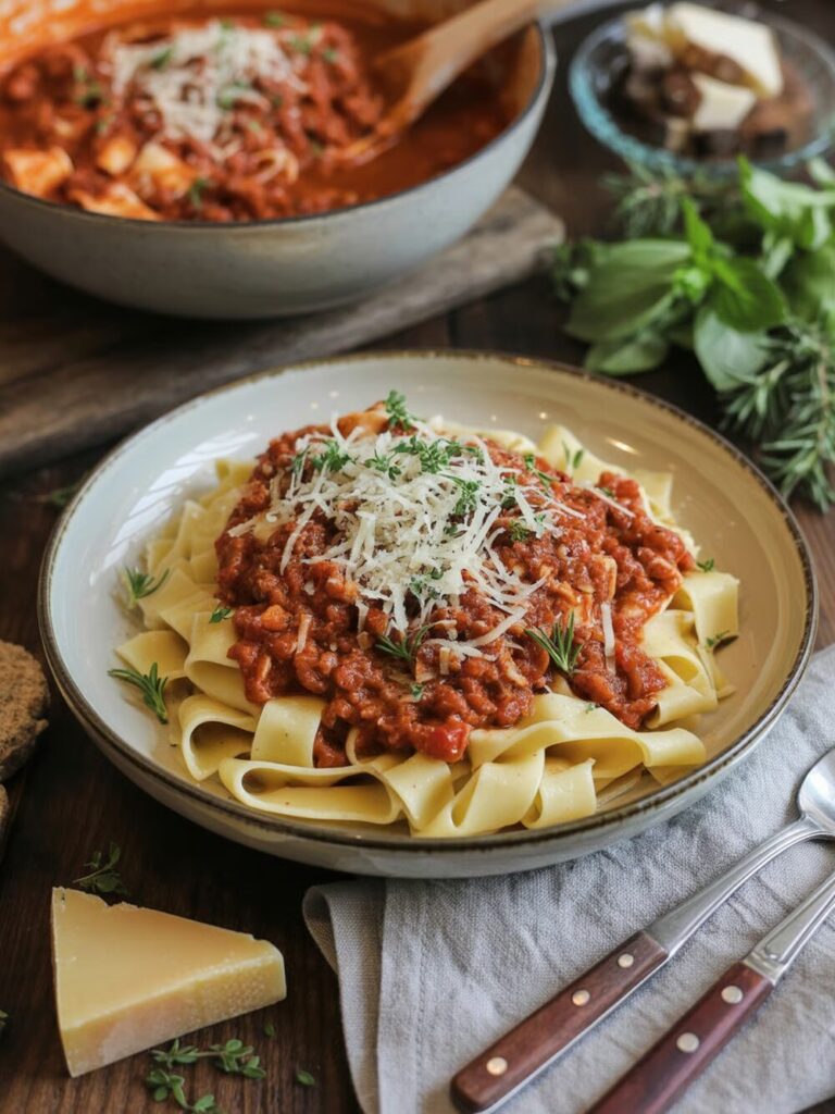 duck ragu with pappardelle
