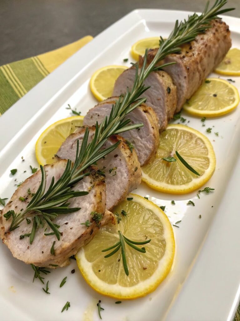 Lemon Rosemary Pork Tenderloin