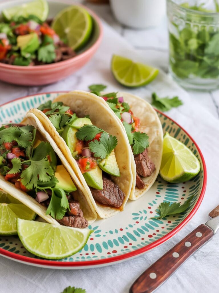 Cilantro Lime Steak Tacos