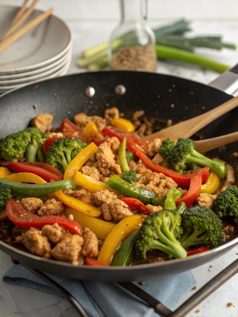 Zesty Ground Chicken Stir-Fry
