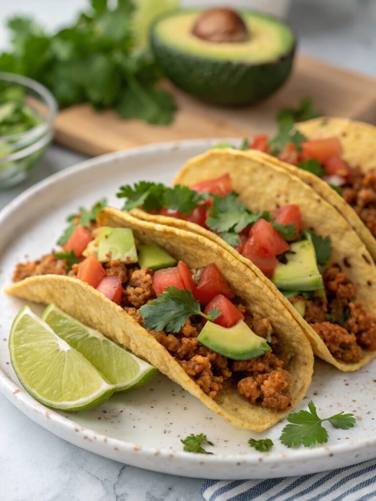 Savory Ground Chicken Tacos